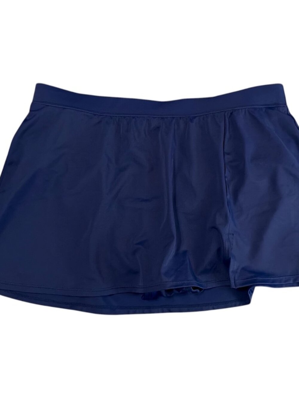 Bal Harbour Swim Skirt Skirtini Women's Size Large Navy Blue Tummy Control
